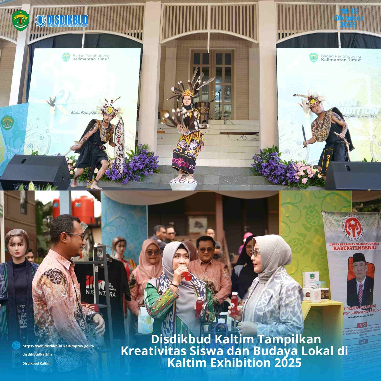 Dinas Pendidikan dan Kebudayaan Kaltim Berperan Aktif dalam Pameran Produk Unggulan Kaltim Exhibition 2025