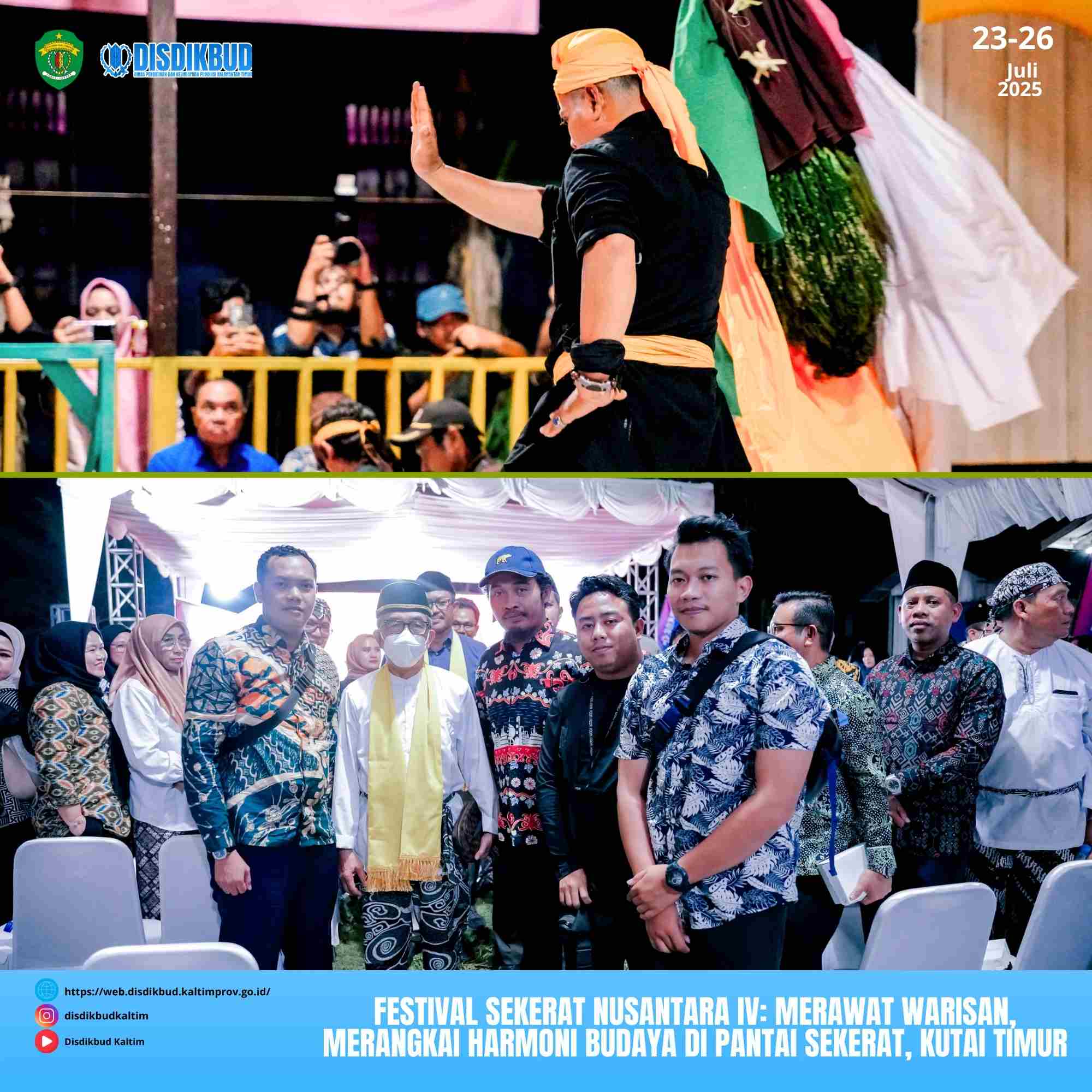 Festival Sekerat Nusantara IV: Merawat Warisan, Merangkai Harmoni Budaya di Pantai Sekerat, Kutai Timur