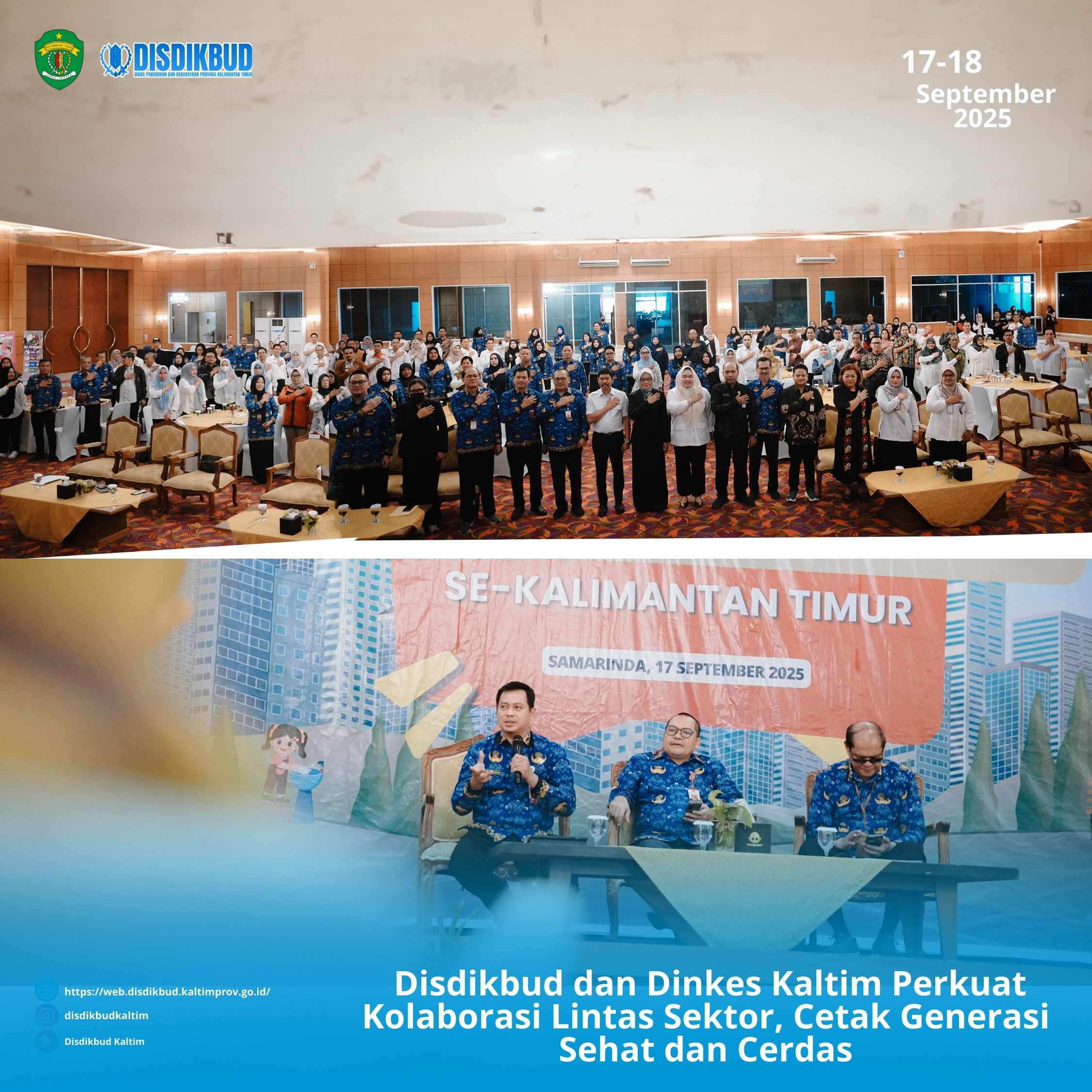 Disdikbud dan Dinkes Kaltim Perkuat Kolaborasi Lintas Sektor, Cetak Generasi Sehat dan Cerdas
