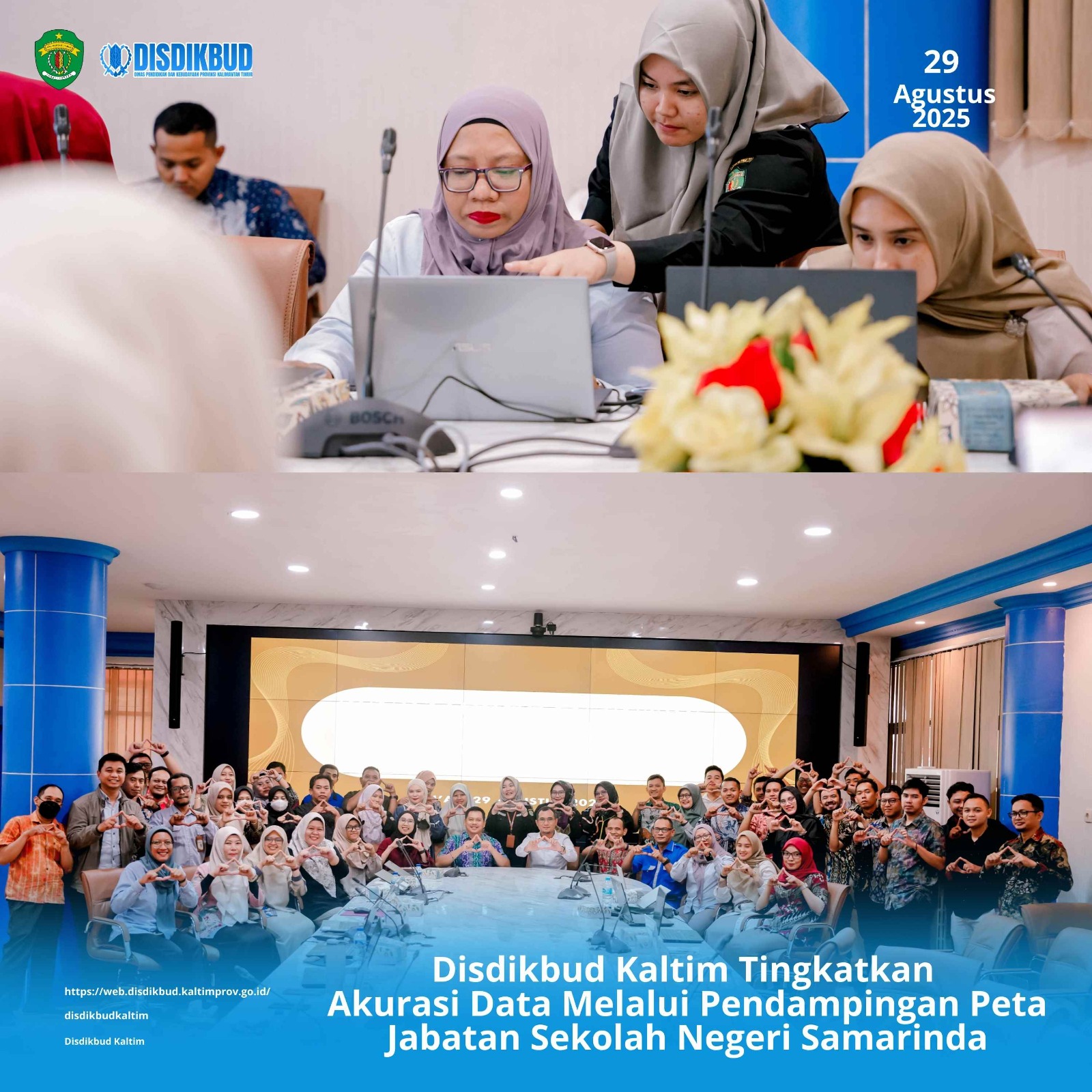 Disdikbud Kaltim Tingkatkan Akurasi Data Melalui Pendampingan Peta Jabatan Sekolah Negeri Samarinda