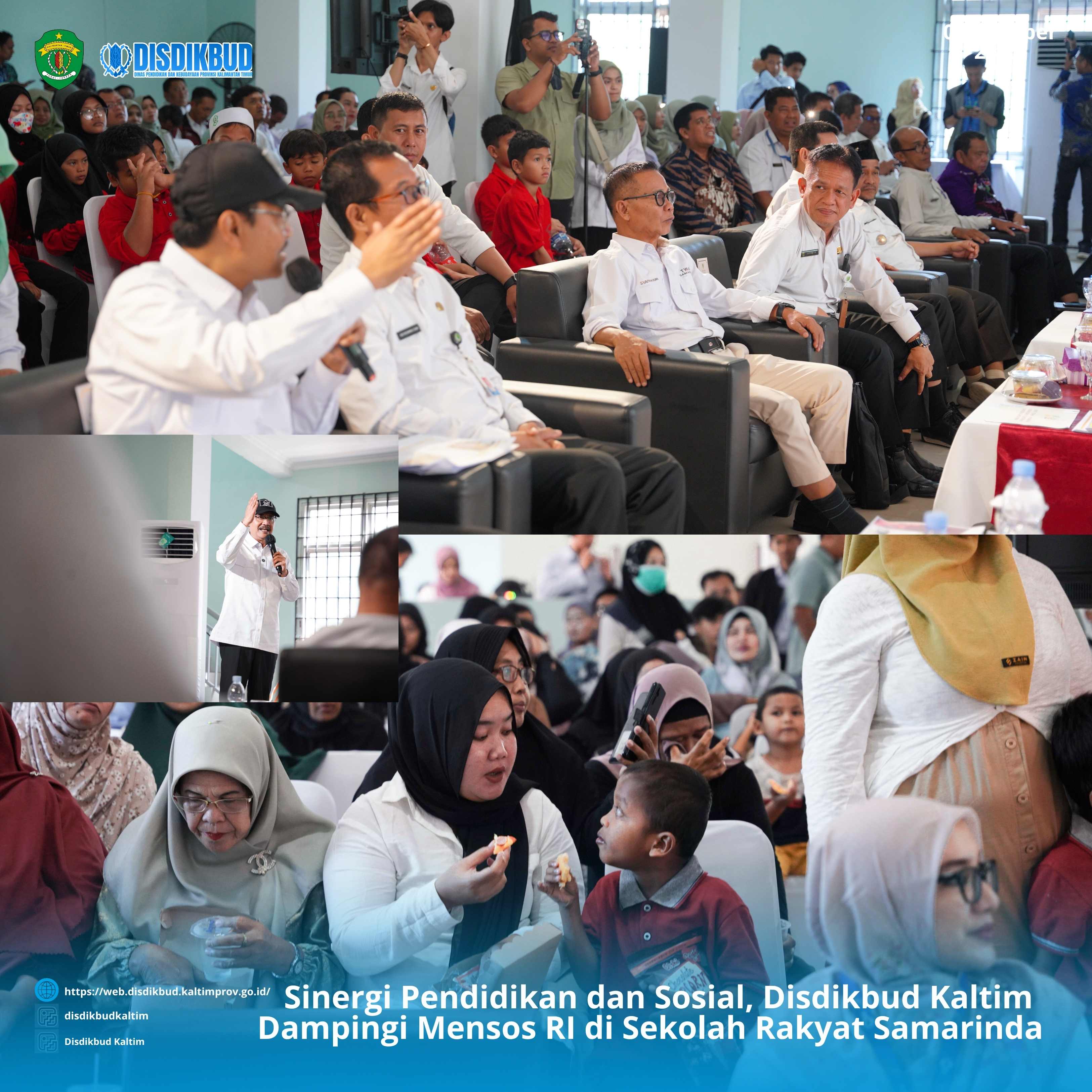 Sinergi Pendidikan dan Sosial, Disdikbud Kaltim Dampingi Mensos RI di Sekolah Rakyat Samarinda