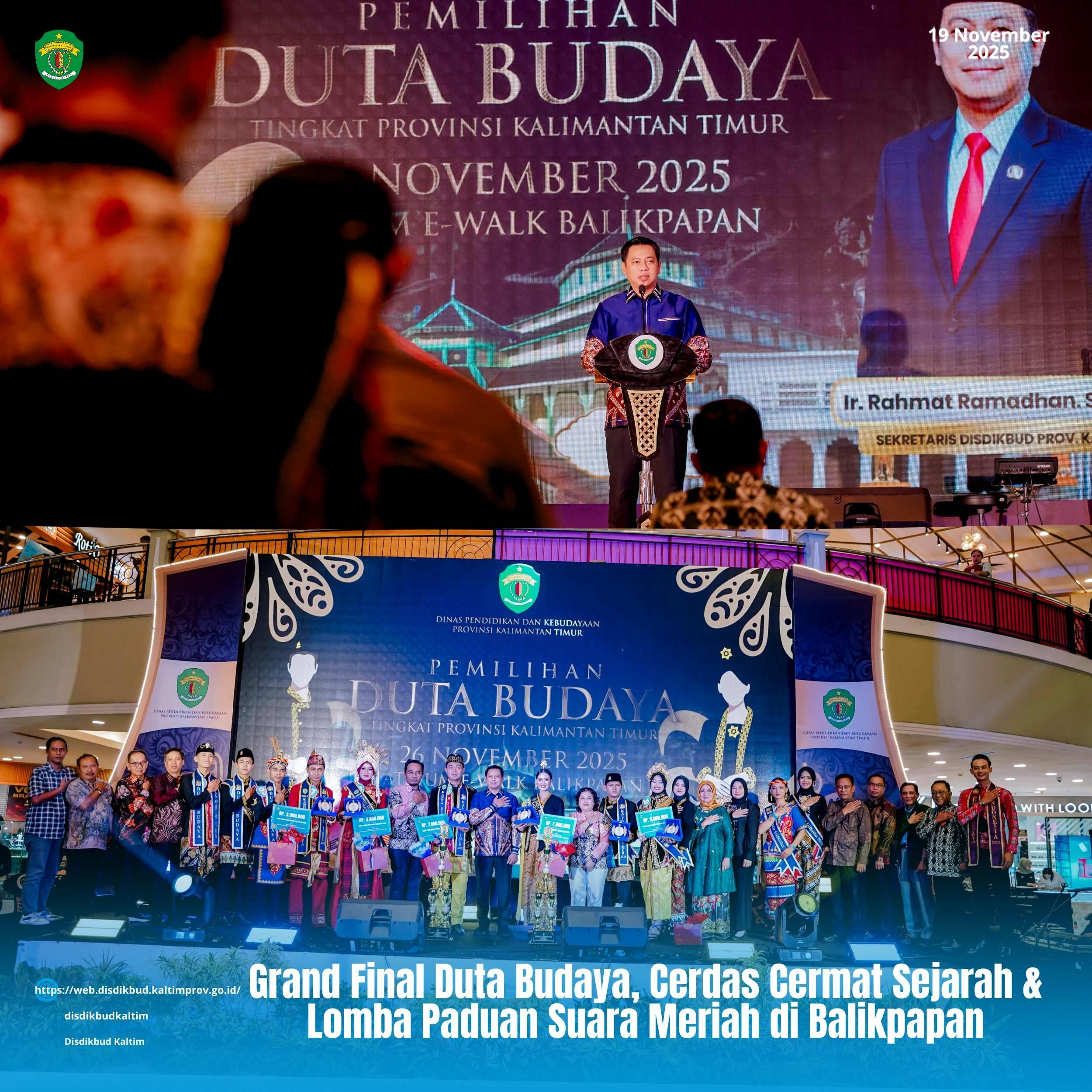 Grand Final Duta Budaya, Cerdas Cermat Sejarah & Lomba Paduan Suara Meriah di Balikpapan