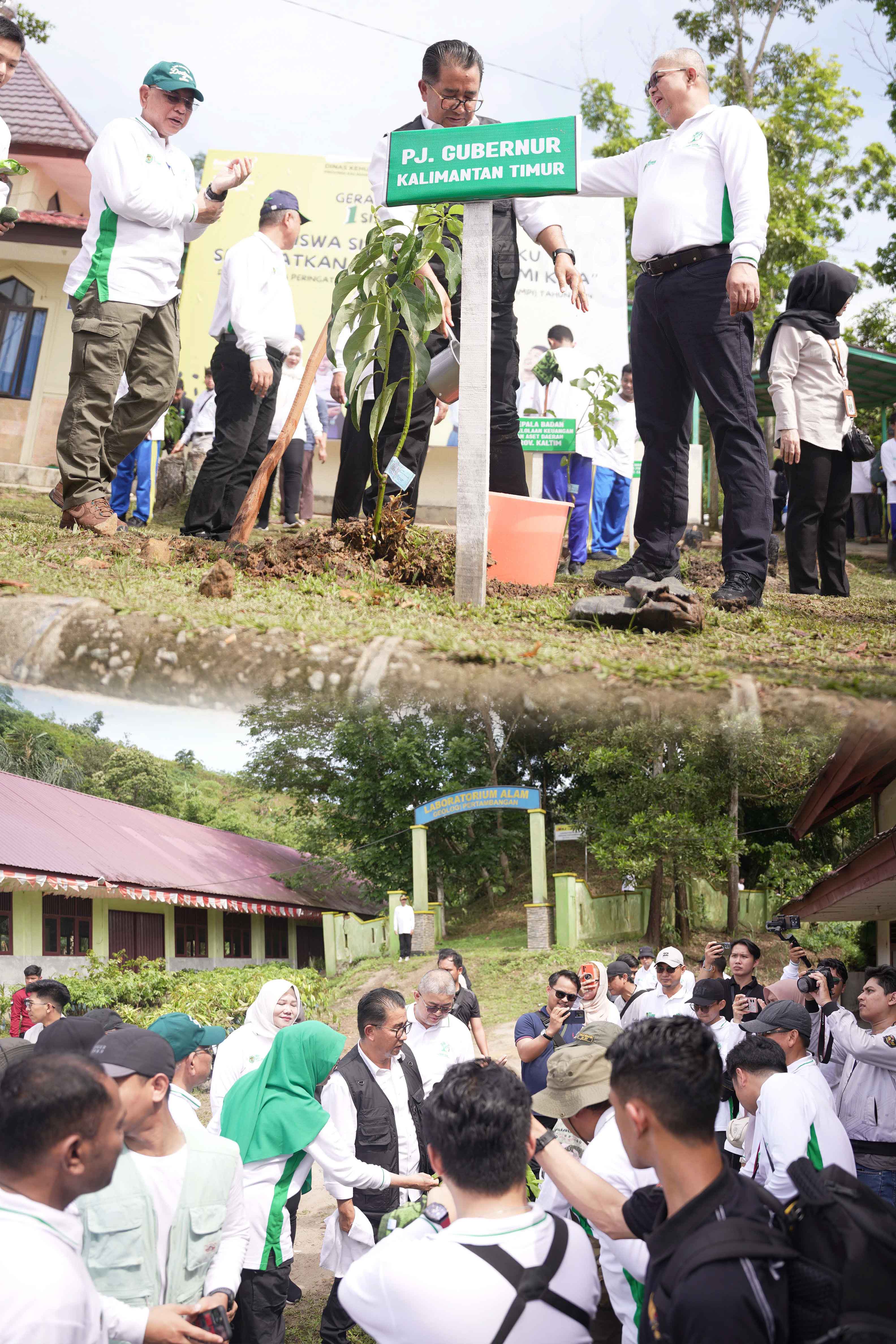 Gerakan Menanam 1 Siswa 1 Pohon Tingkatkan Kualitas Lingkungan Hidup Sekitar Sekolah