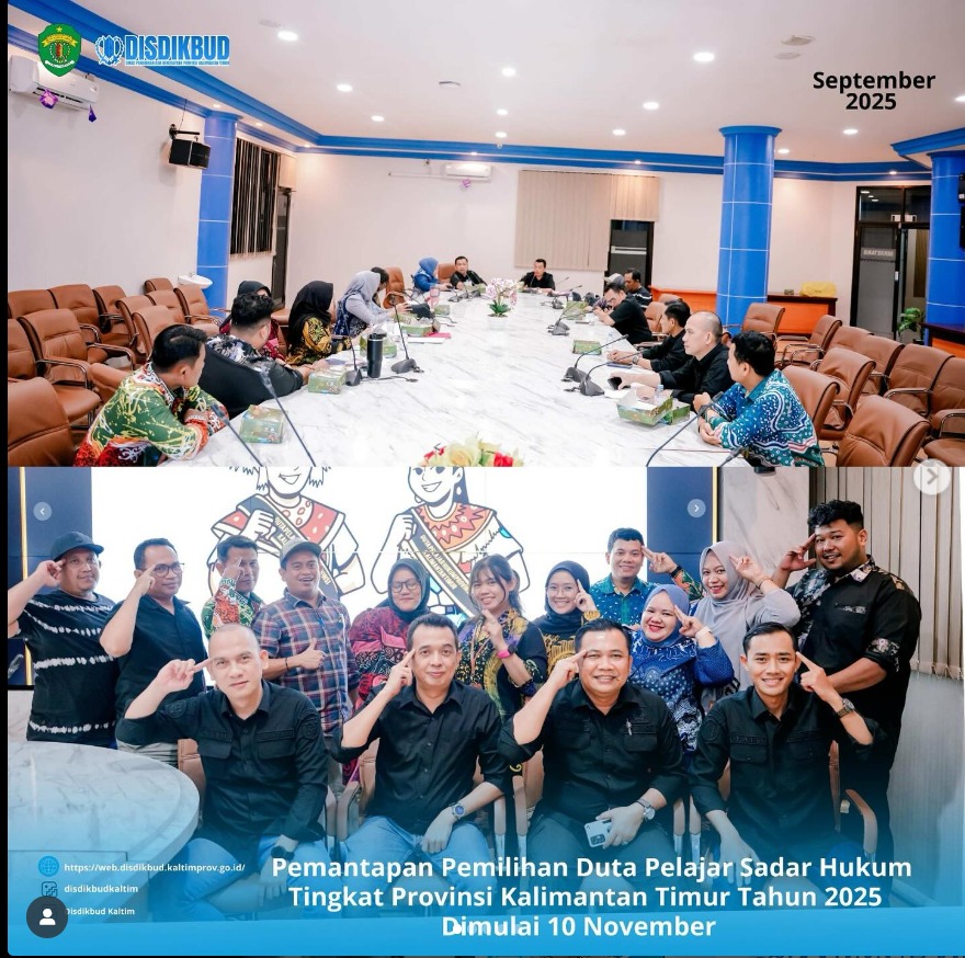 Pemantapan Pemilihan Duta Pelajar Sadar Hukum Tingkat Provinsi Kalimantan Timur Tahun 2025 Dimulai 10 November
