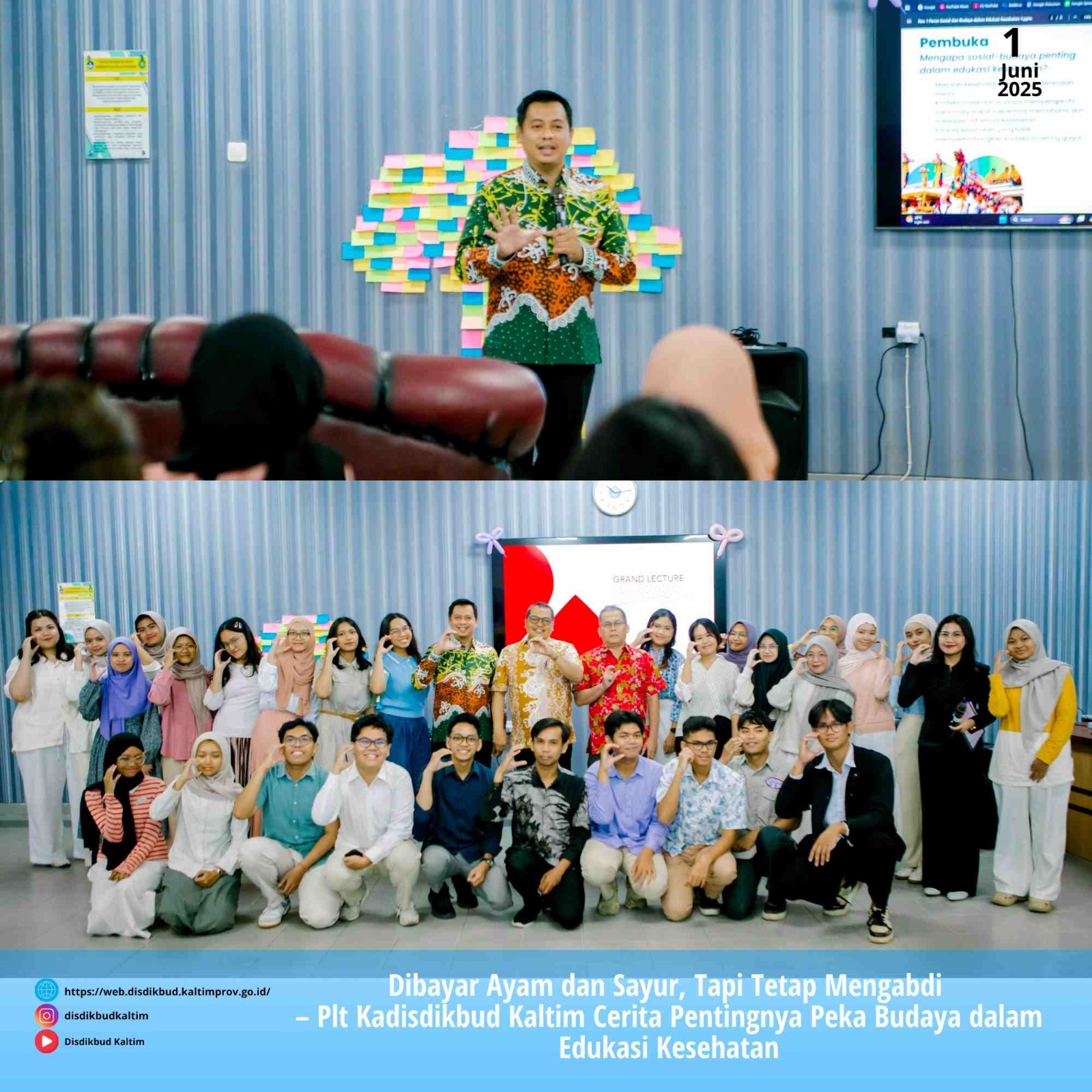 Dibayar Ayam dan Sayur, Tapi Tetap Mengabdi – Plt Kadisdikbud Kaltim Cerita Pentingnya Peka Budaya dalam Edukasi Kesehatan