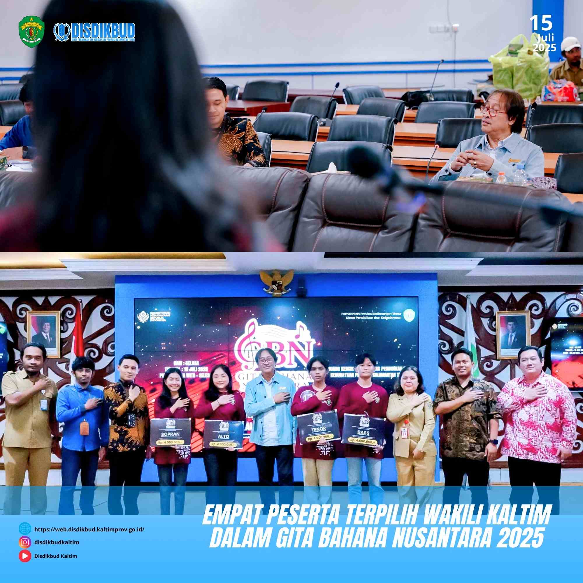Empat Peserta Terpilih Wakili Kaltim dalam Gita Bahana Nusantara 2025