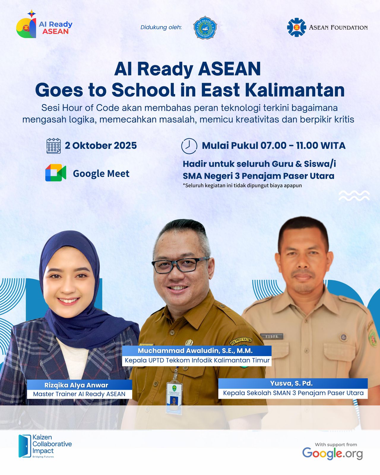 AI Ready ASEAN Goes To SMAN 3 Penajam Paser Utara