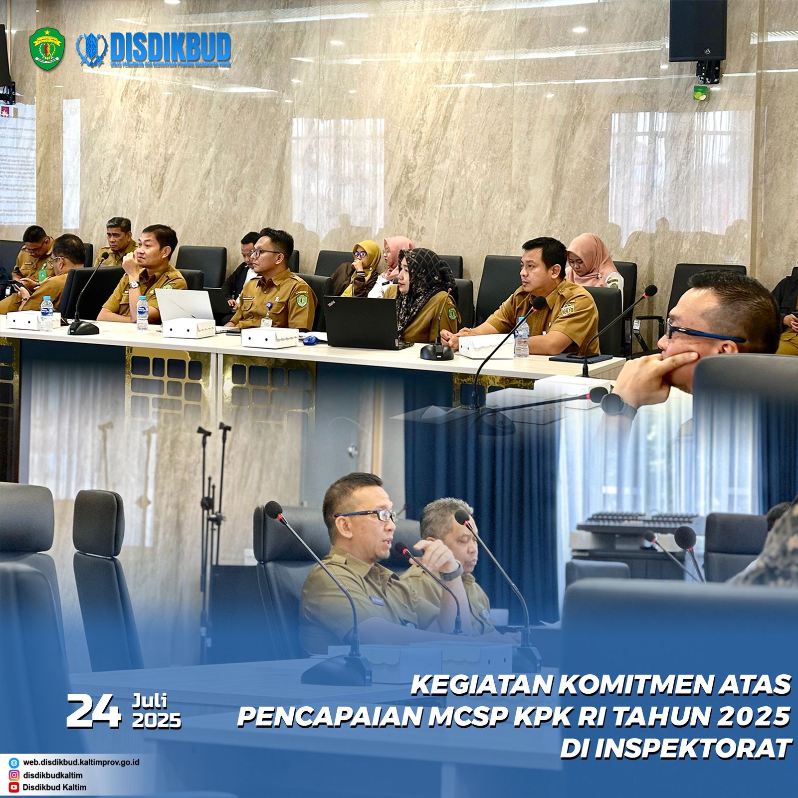 Kegiatan Komitmen Pencapaian MCP KPK RI Tahun 2025