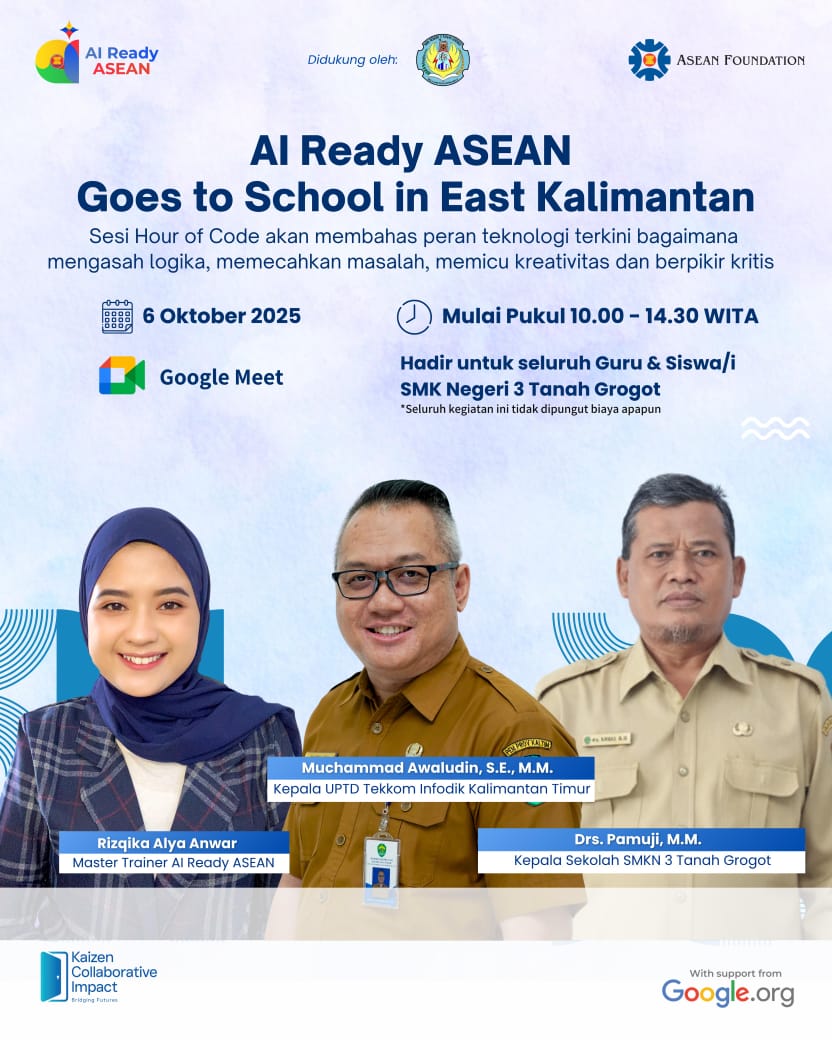 AI Ready ASEAN Goes To SMKN 3 Tanah Grogot