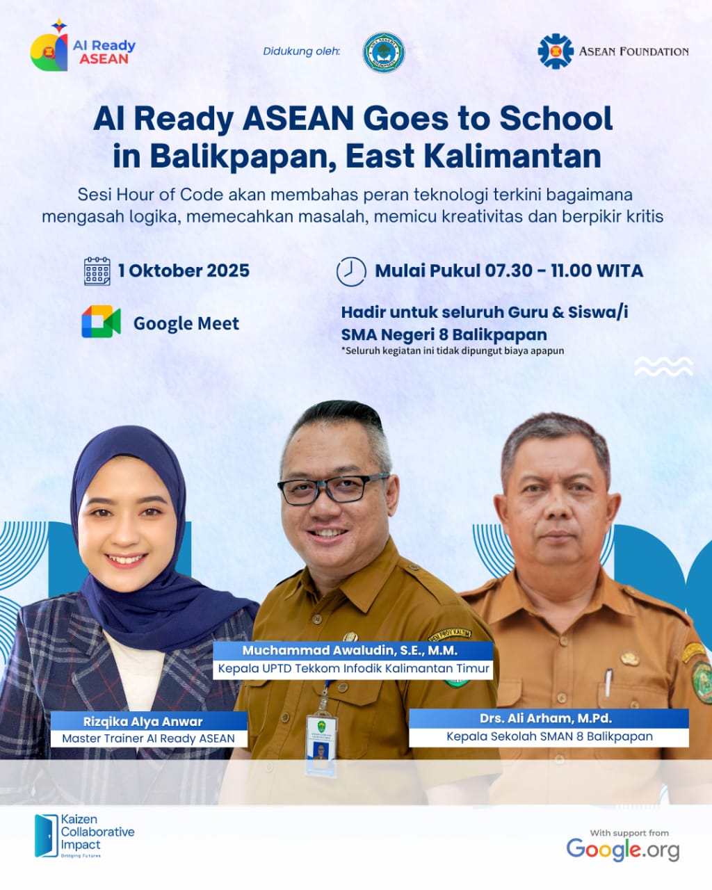 AI Ready ASEAN Goes To SMAN 8 Balikpapan