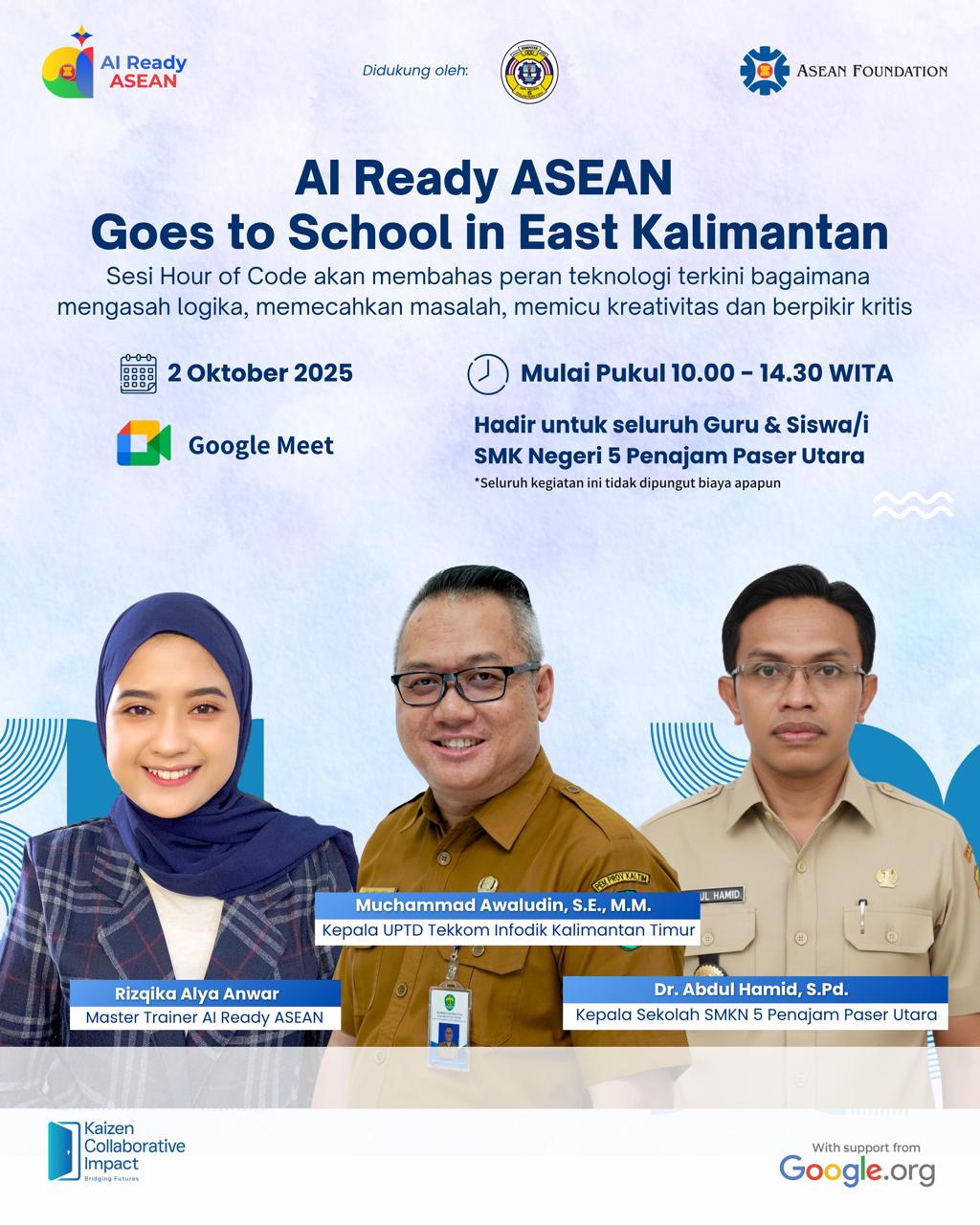 AI Ready ASEAN Goes To SMKN 5 Penajam Paser Utara
