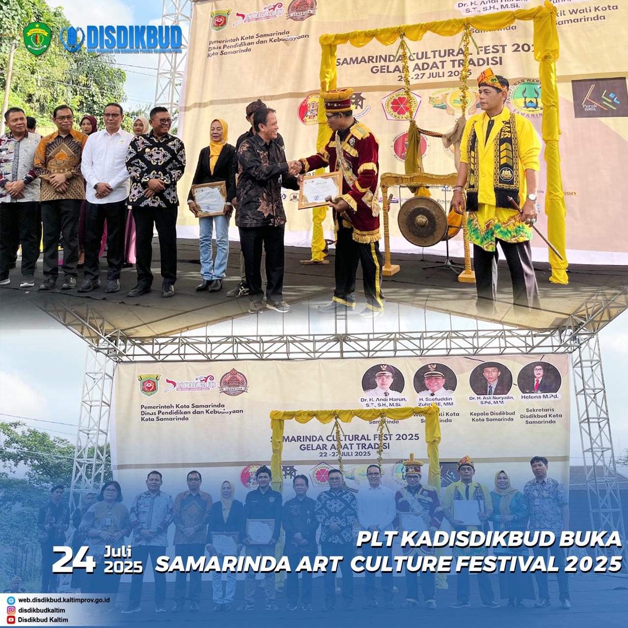 Plt Kadisdikbud Buka Samarinda Culture Fest 2025