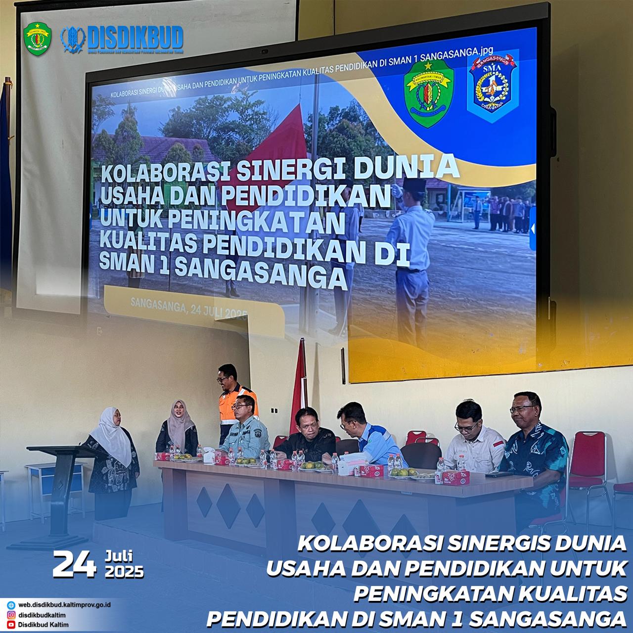 Kolaborasi Sinergis Dunia Usaha dan Pendidikan di SMAN 1 Sanga Sanga