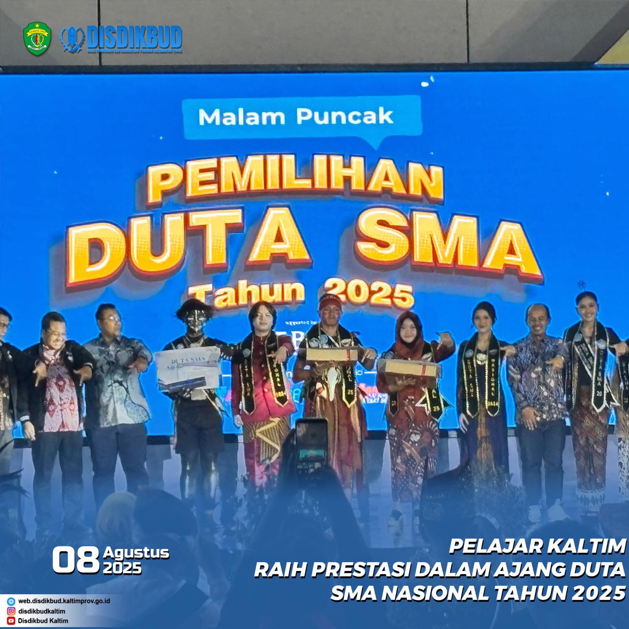 Pelajar Kaltim Raih Prestasi dalam Ajang Duta SMA Nasional Tahun 2025