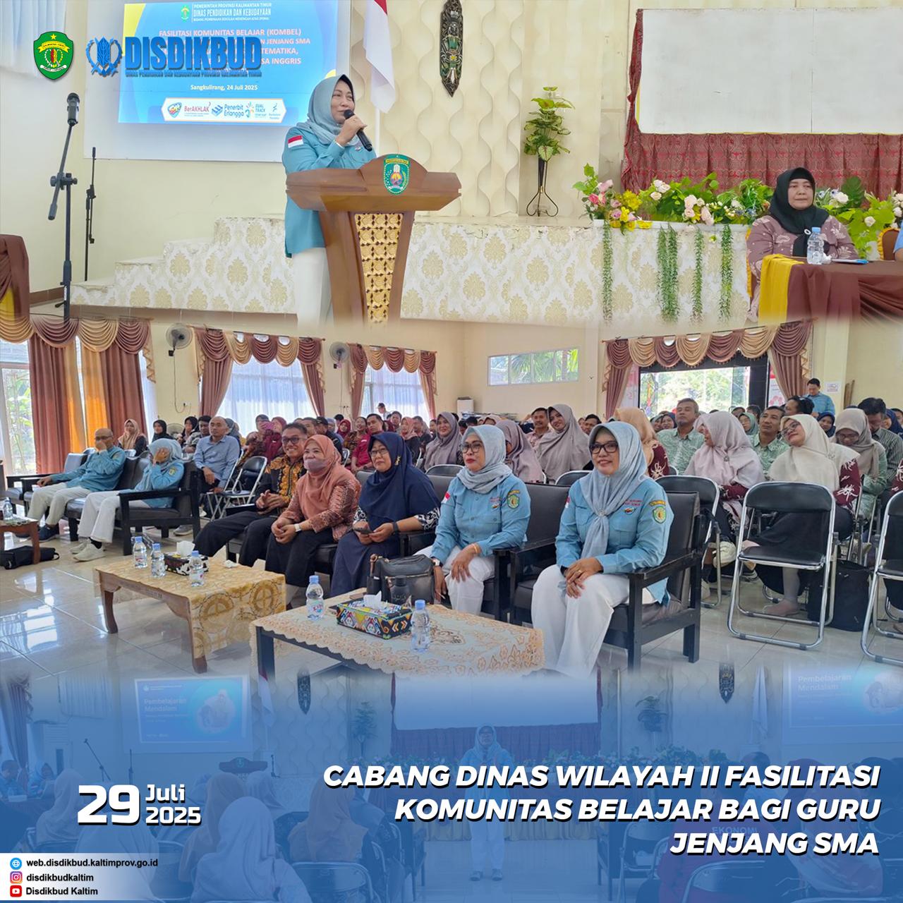 Cabang Dinas Wilayah II Fasilitasi Komunitas Belajar Bagi Guru Jenjang SMA