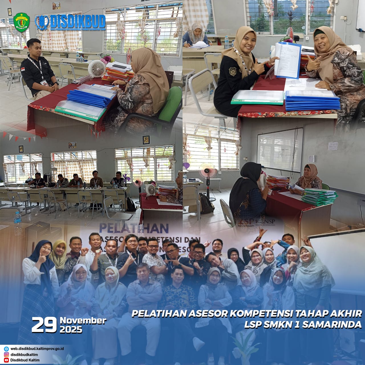 Pelatihan Asesor Kompetensi Tahap Akhir LSP SMKN 1 Samarinda