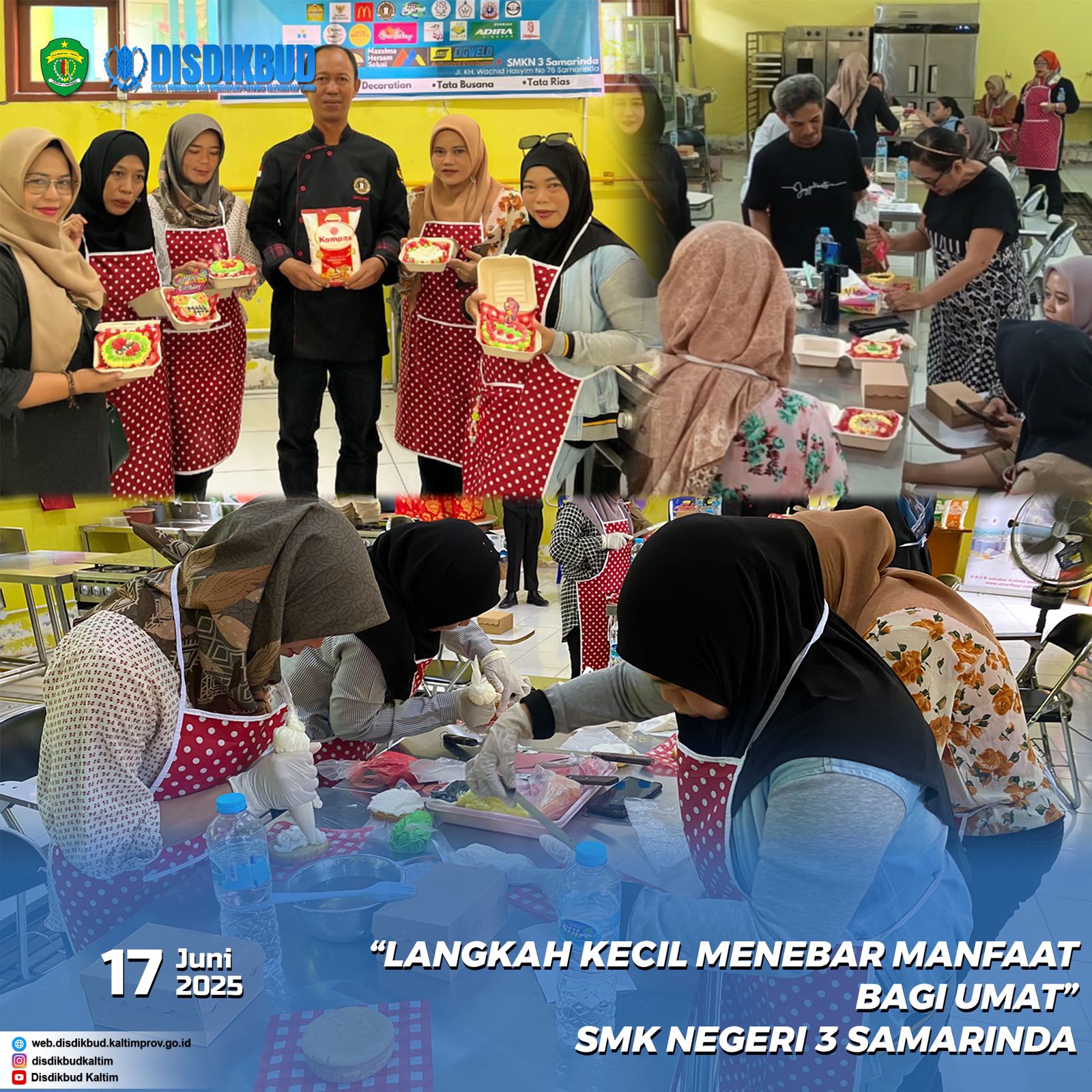 SMKN 3 Samarinda Selenggarakan Bhakti Sosial