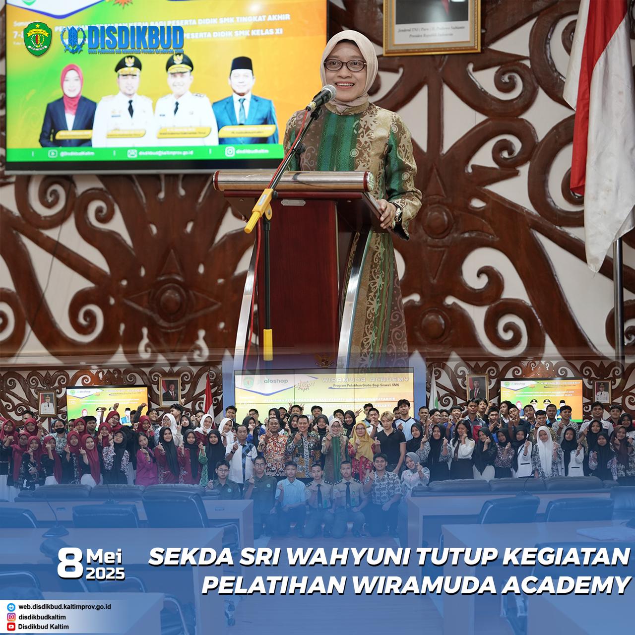 Sekda Sri Wahyuni Tutup Pelatihan Wiramuda Academy