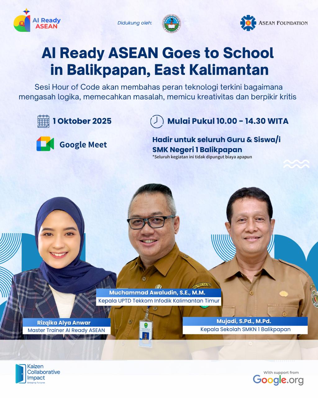 AI Ready ASEAN Goes To SMKN 1 Balikpapan