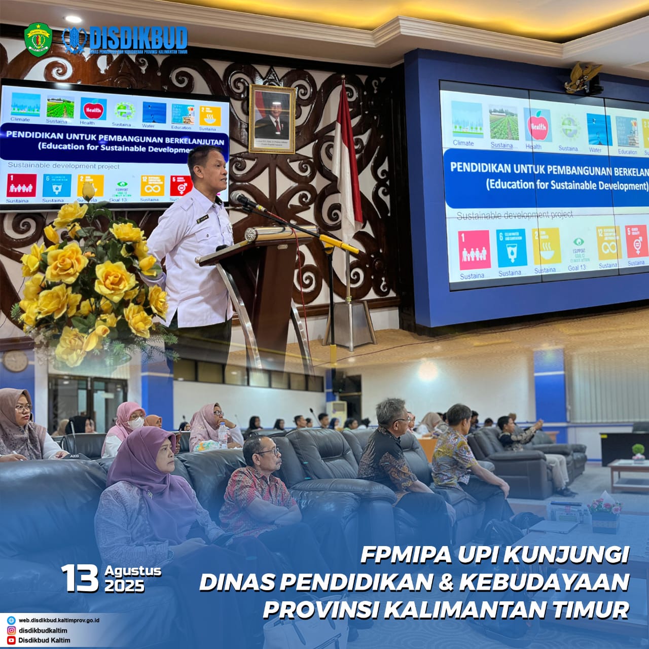 Plt Kadisdikbud Kaltim Terima Kunjungan FMIPA UPI
