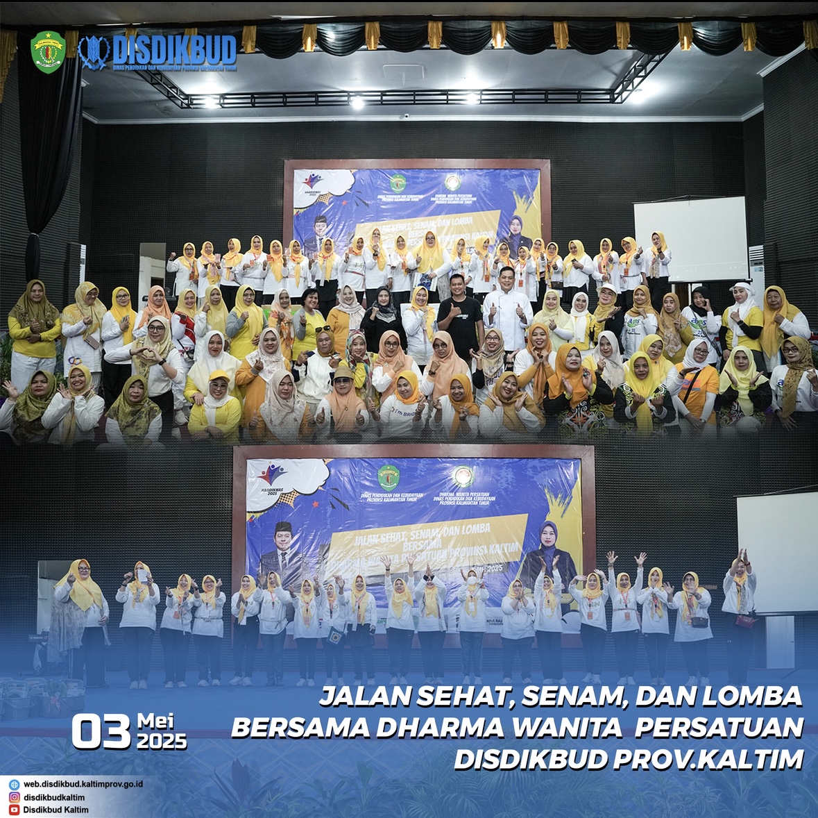 Dharma Wanita Persatuan Disdikbud Prov. Kaltim Ikut Meriahkan Hari Pendidikan Nasional Tahun 2025