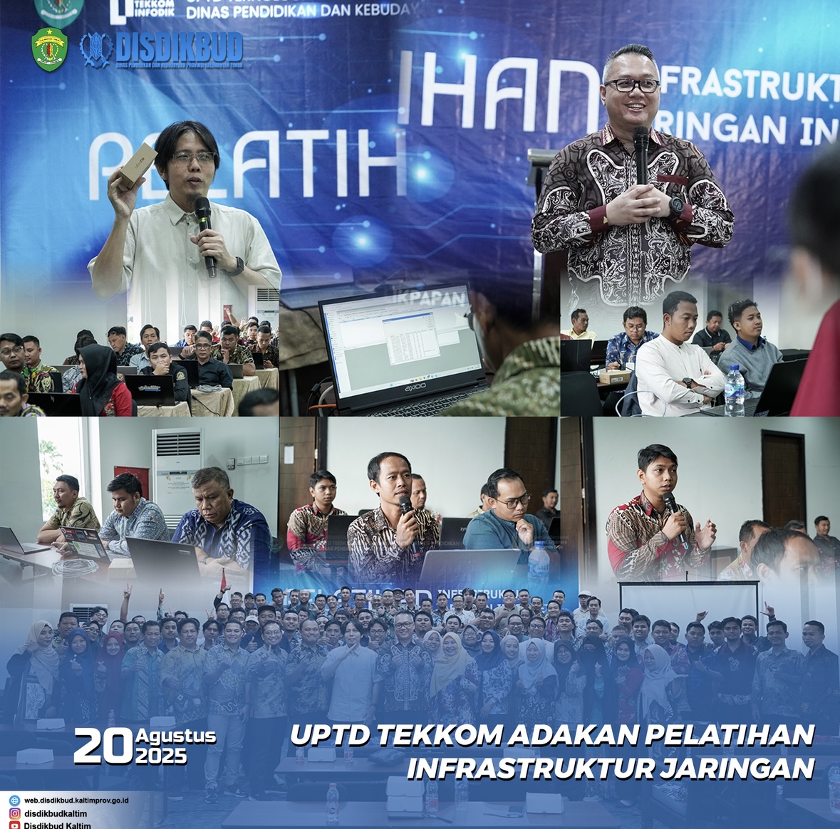 Pelatihan Infrastruktur Jaringan UPTD Tekkom & Infodik