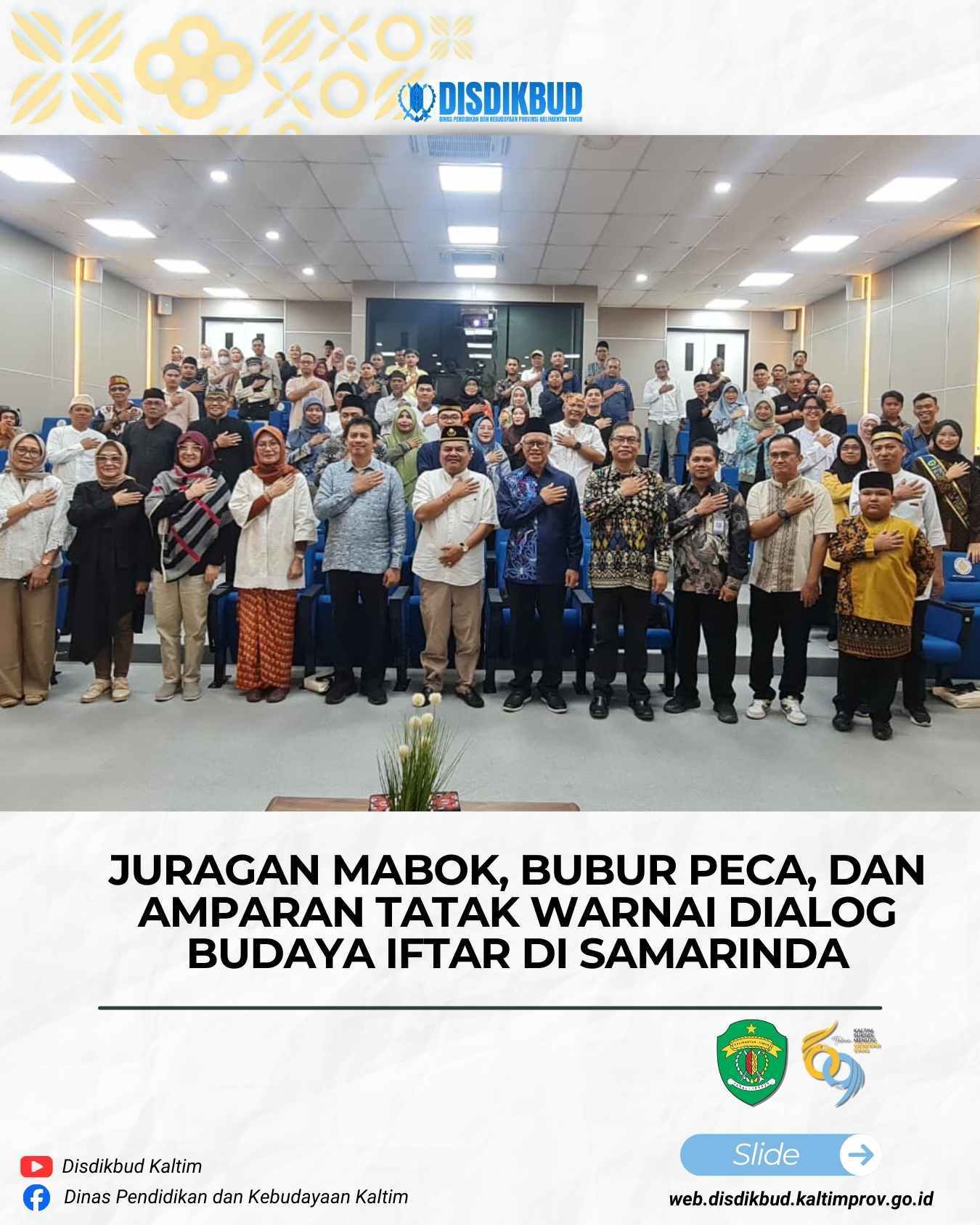 Juragan Mabok, Bubur Peca, dan Amparan Tatak Warnai Dialog Budaya Iftar di Samarinda