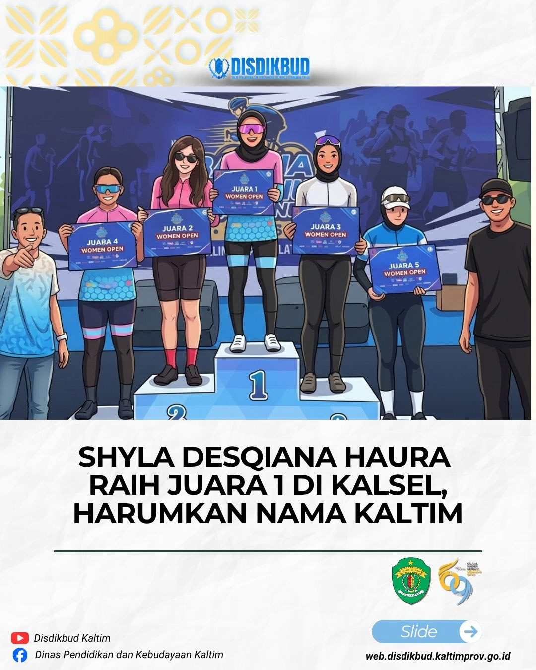 Shyla Desqiana Haura Raih Juara 1 di Kalsel, Harumkan Nama Kaltim