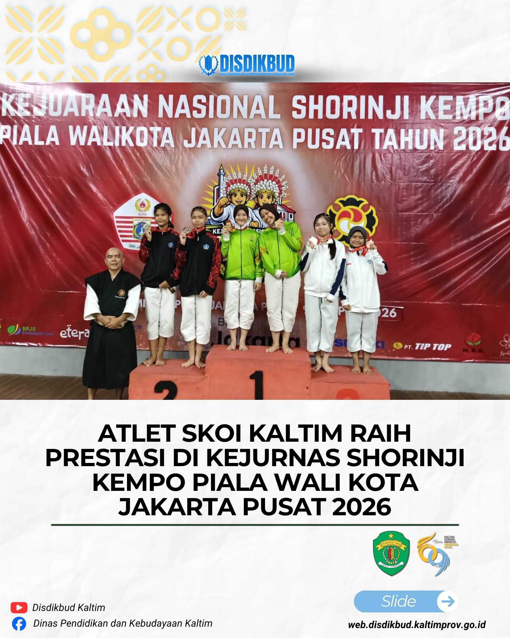 Atlet SKOI Kaltim Raih Prestasi di Kejurnas Shorinji Kempo Piala Wali Kota Jakarta Pusat 2026