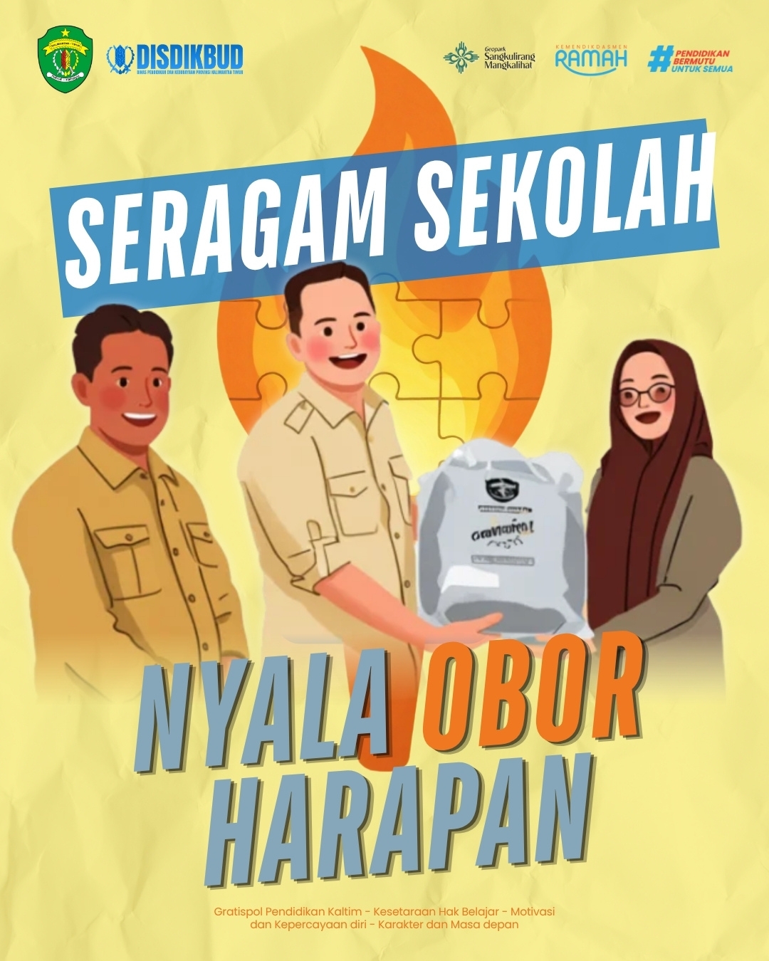 Artikel: "Seragam Sekolah dan Nyala Obor Harapan Anak-Anak Kalimantan Timur"