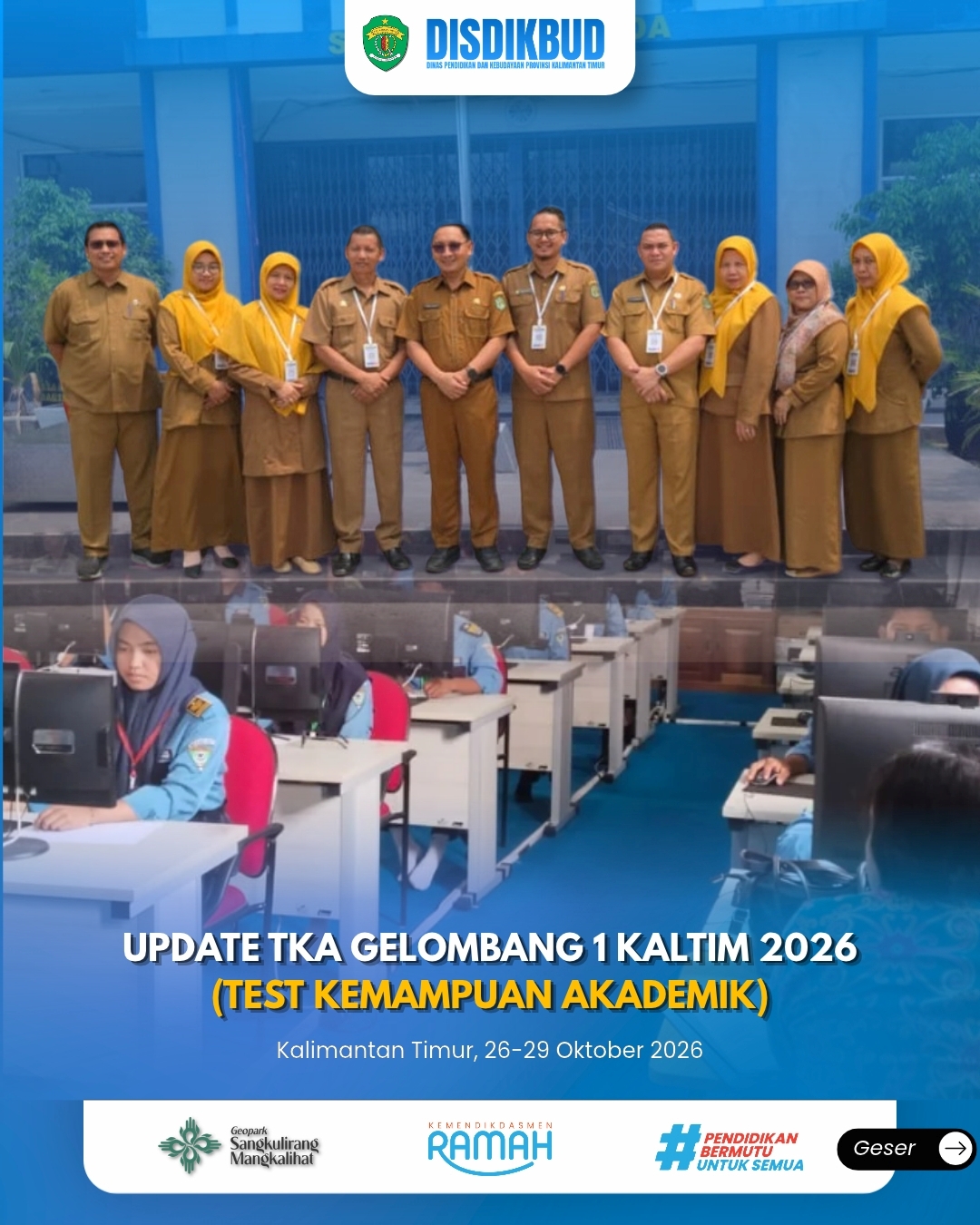 Gambar berita: UPDATE TKA GELOMBANG 1 KALTIM 2026!