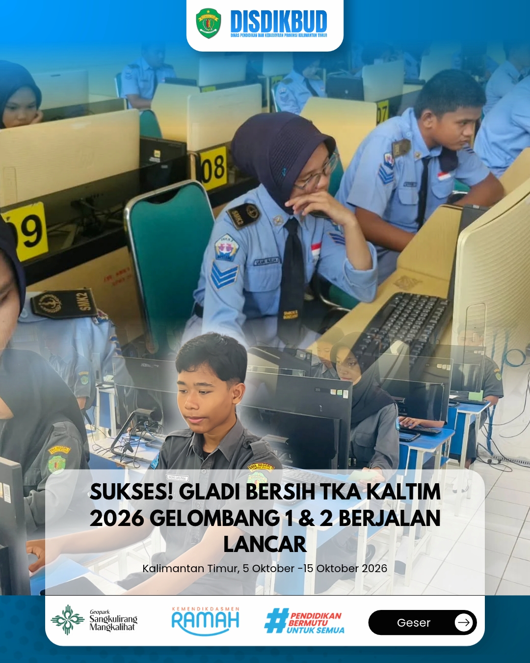 SUKSES! GLADI BERSIH TKA KALTIM 2026 GELOMBANG 1 & 2 BERJALAN LANCAR