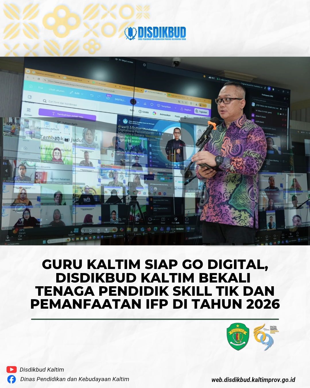 Guru Kaltim Siap Go Digital, Disdikbud Kaltim Bekali Tenaga Pendidik Skill TIK dan Pemanfaatan IFP di Tahun 2026