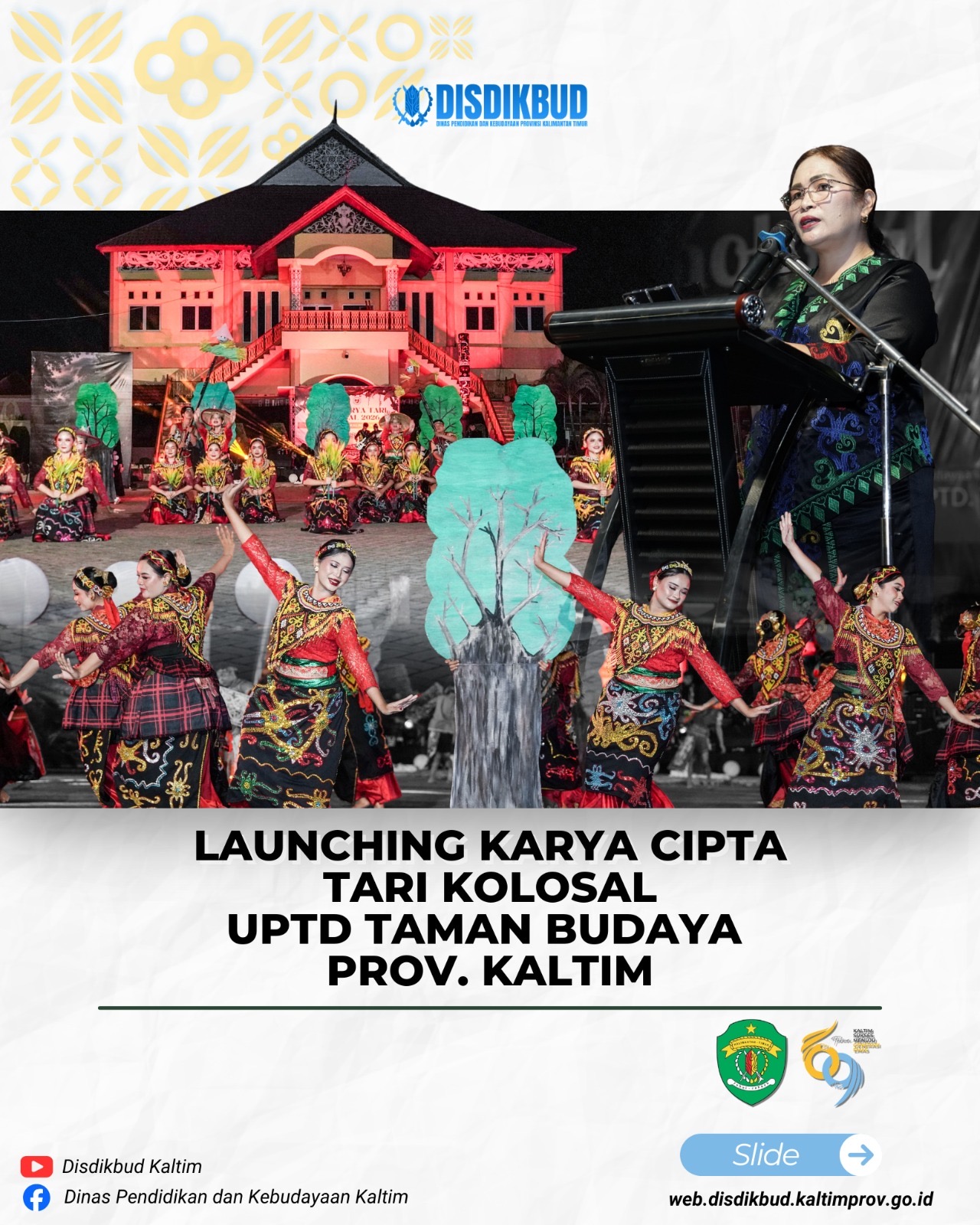 Launching Karya Cipta Tari Kolosal 2026, Wujud Pelestarian Budaya Kaltim