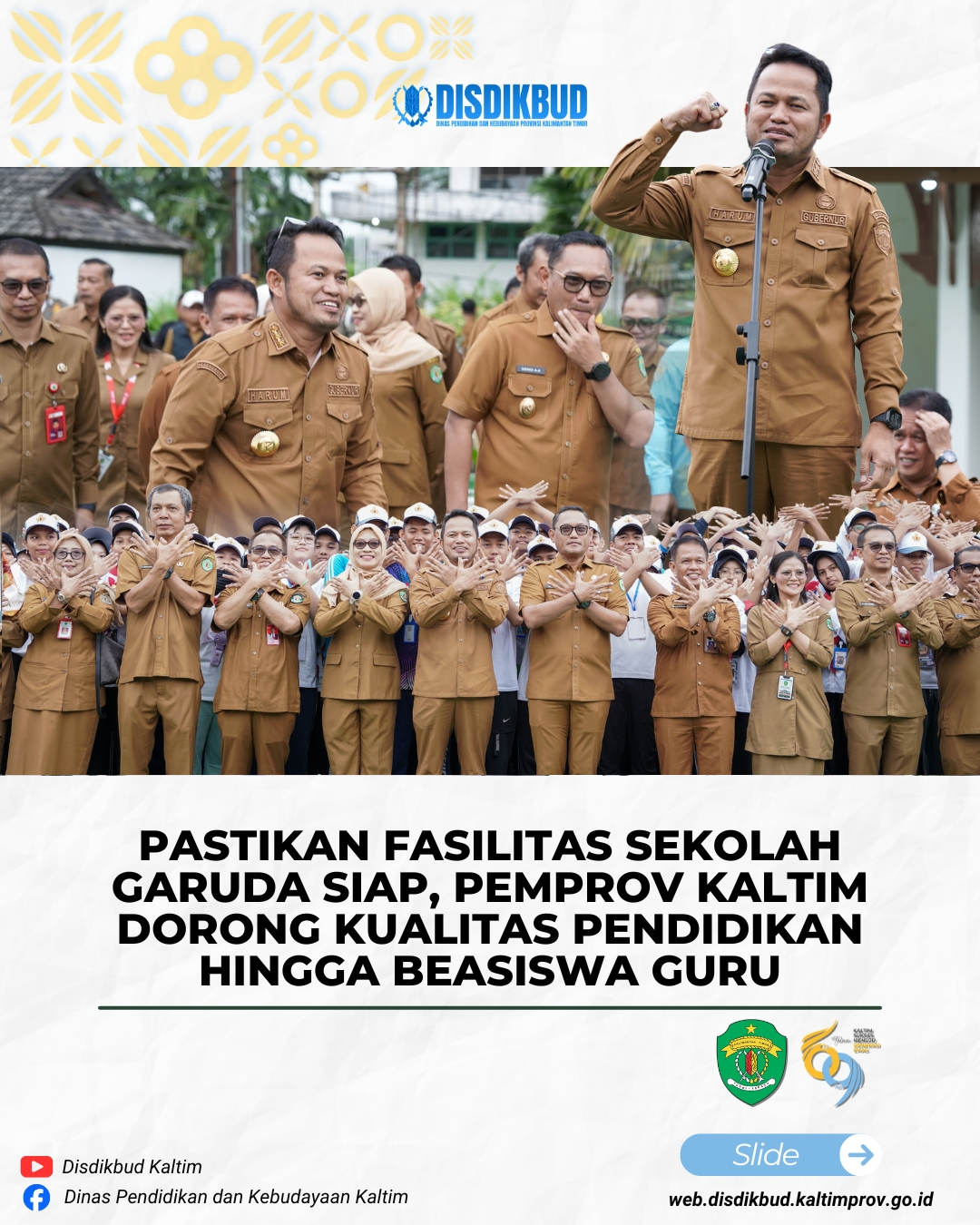 Pastikan Fasilitas Sekolah Garuda Siap, Pemprov Kaltim Dorong Kualitas Pendidikan Hingga Beasiswa Guru