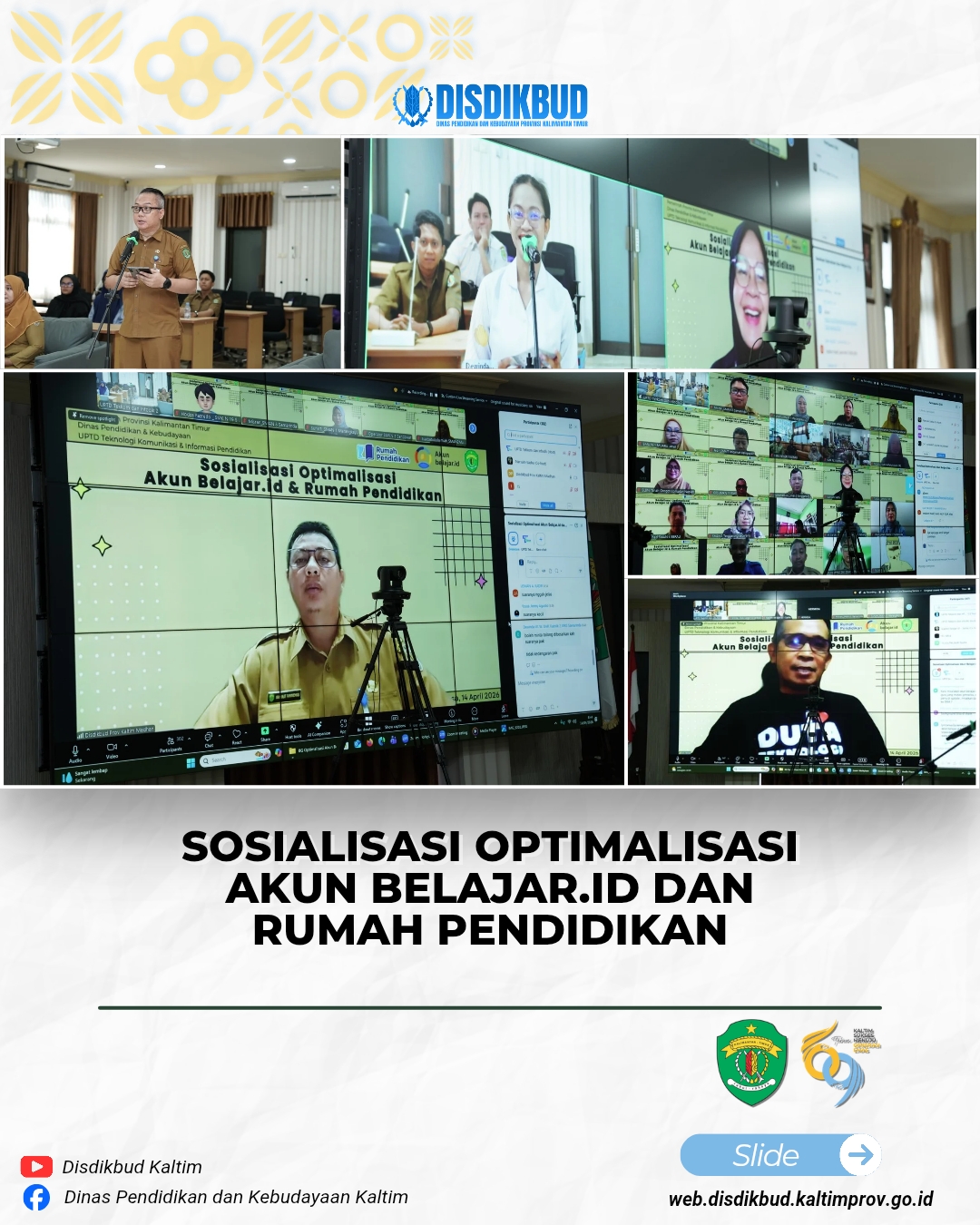 Sosialisasi Optimalisasi Akun Belajar.id dan Rumah Pendidikan